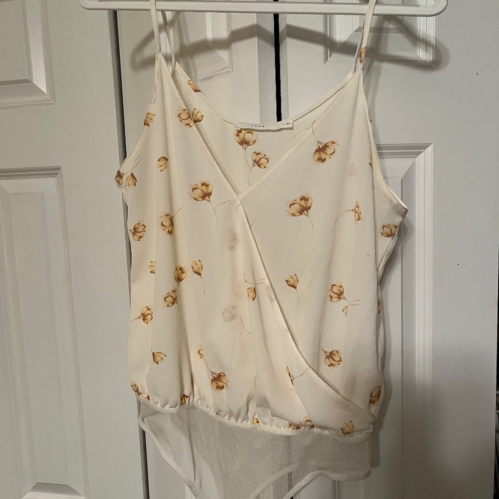 Floral Tank Top / blouse Bodysuit